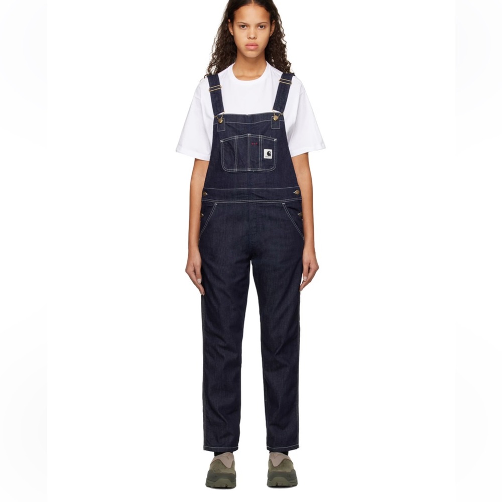 Carhartt WIP Dark Blue Women's Jeans Overalls